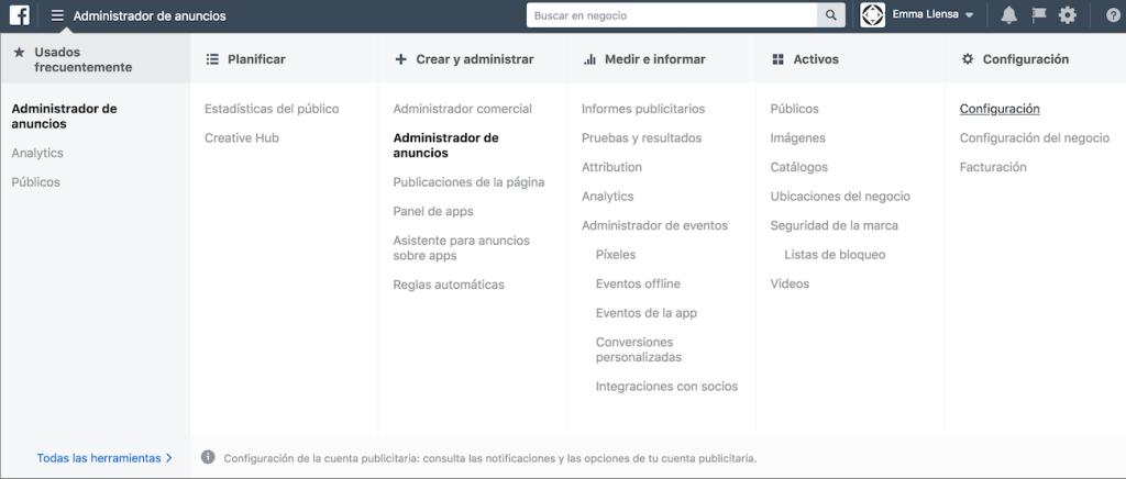 añadir persona administrador de anuncios y metodo de pago - Cómo agregar un método de pago a mi página de Facebook
