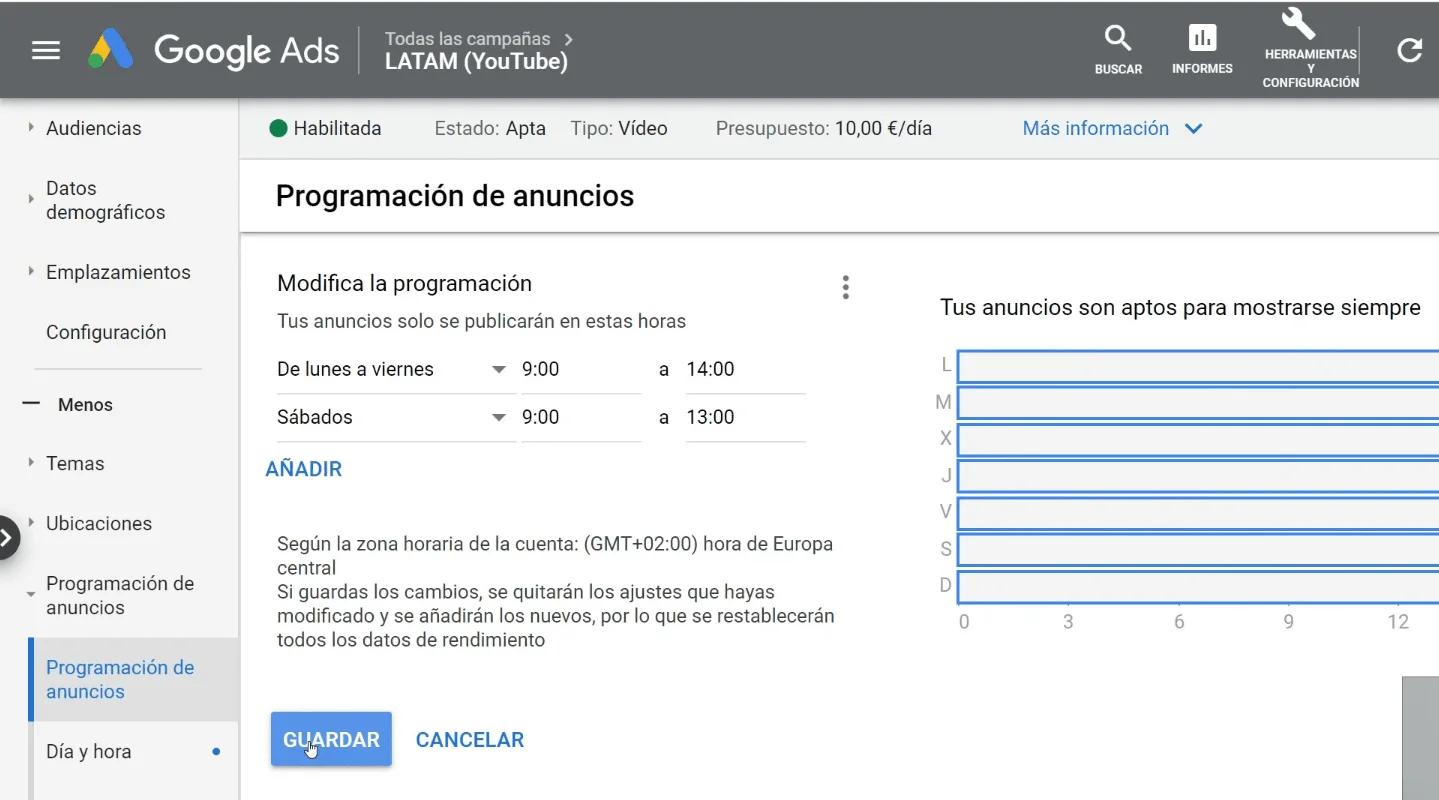 Cómo corregir días y horas de anuncios de Google - Cómo cambio la zona horaria en Google Ads como corregir dias y horas de anuncios de google - Cómo cambio la zona horaria en Google Ads