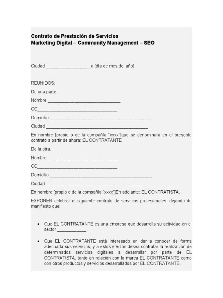 Contrato de Servicios Profesionales de Marketing: Guía Completa - Cómo es el contrato por servicios profesionales contrato de servicios profesionales de marketing - Cómo es el contrato por servicios profesionales