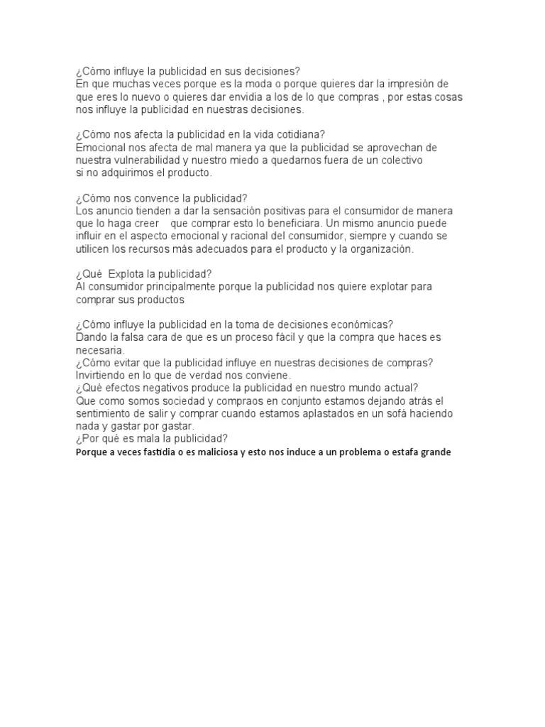 como influye la publicidad en la toma de decisiones - Cómo influye la publicidad en la toma de decisiones del consumidor