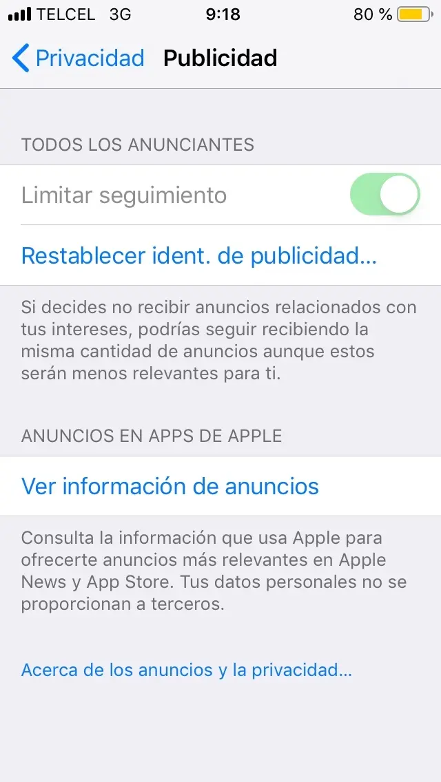 limitar seguimiento de anuncios iphone - Cómo limitar el seguimiento de anuncios en iPhone