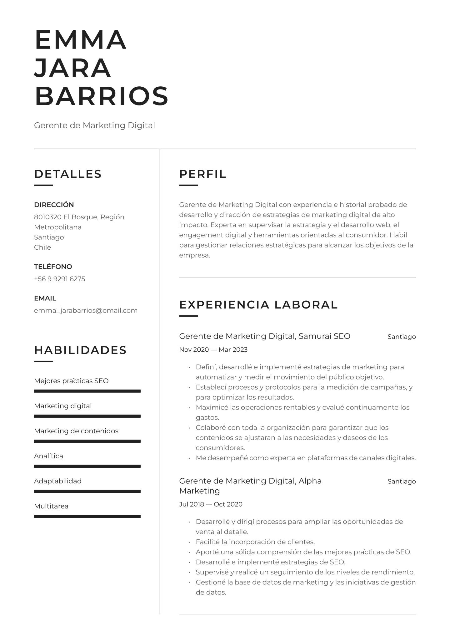 Cómo optimizar tu CV para conseguir un trabajo en marketing - Cómo poner en tu CV que tienes un negocio colocar en cv marketing - Cómo poner en tu CV que tienes un negocio