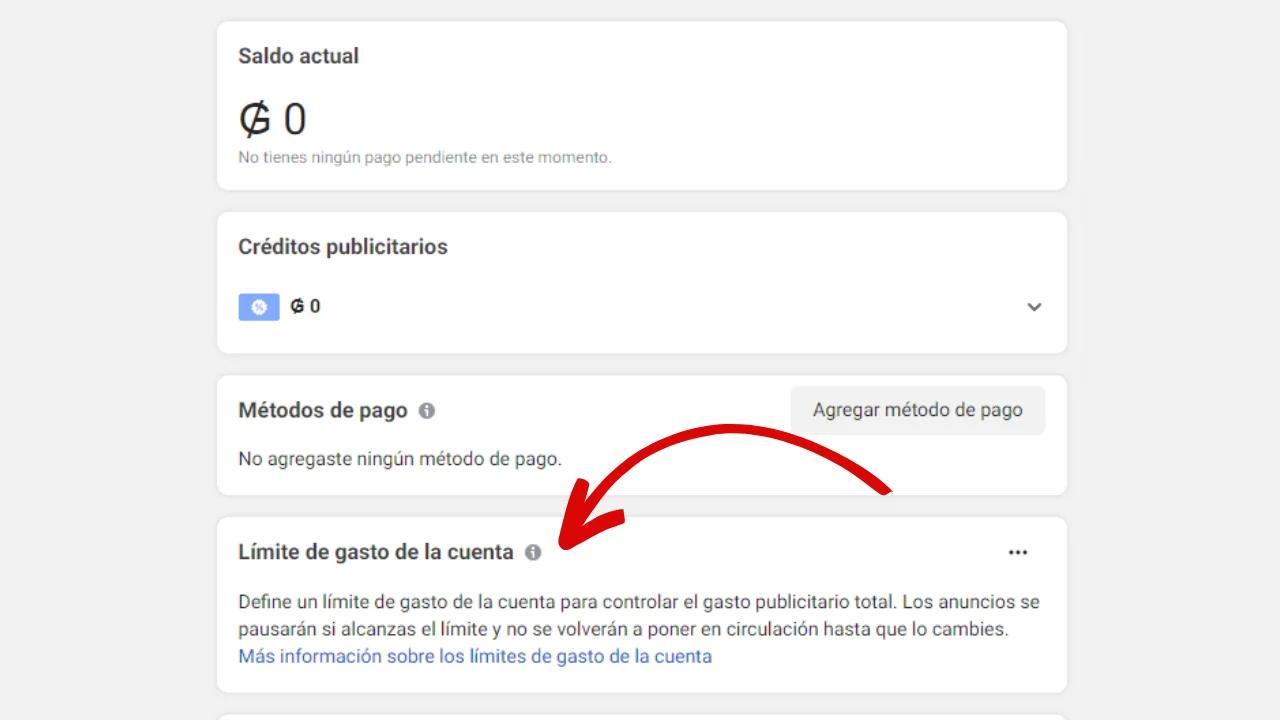 cambiar limite de gasto definido administrador de anuncios - Cómo restablecer el límite de gastos de publicidad de Instagram
