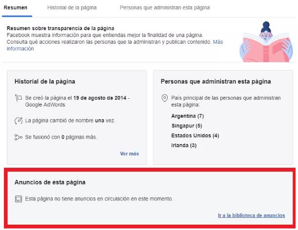 Cómo saber si una fanpage de Facebook tiene anuncios - Cómo saber si una página de Facebook tiene anuncios como ver si una fanpage tiene anuncios - Cómo saber si una página de Facebook tiene anuncios