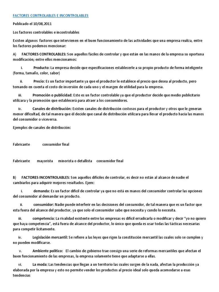 Factores Incontrolables en el Marketing Internacional - Cuál es el factor incontrolable del entorno de marketing factores incontrolables del marketing internacional - Cuál es el factor incontrolable del entorno de marketing