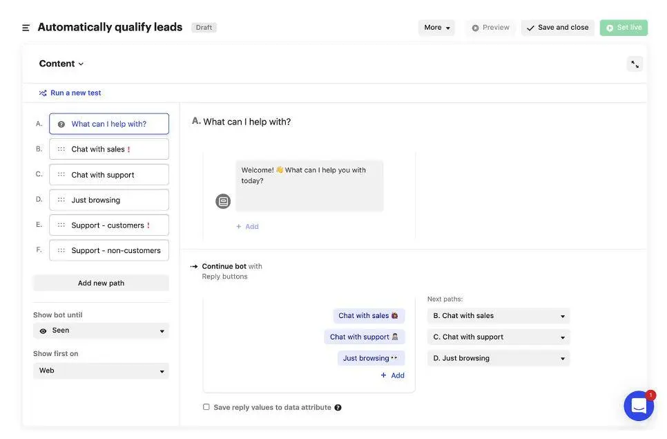 chat de respuesta marketing pagina web - Cuál es el mejor chat bot
