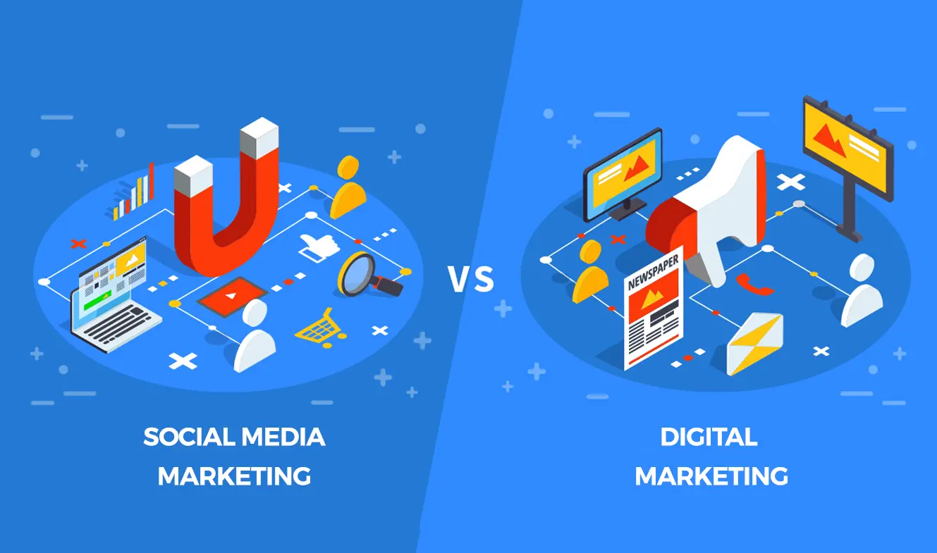Diferencias entre Marketing Digital y Marketing en Redes Sociales: Una Guía Completa - Cuál es la diferencia entre medios sociales y digitales digital vs social media marketing - Cuál es la diferencia entre medios sociales y digitales