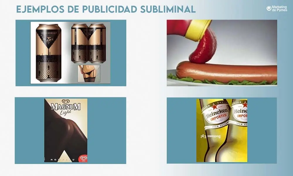 publicidad subliminal tipos - Cuáles son ejemplos de percepción subliminal