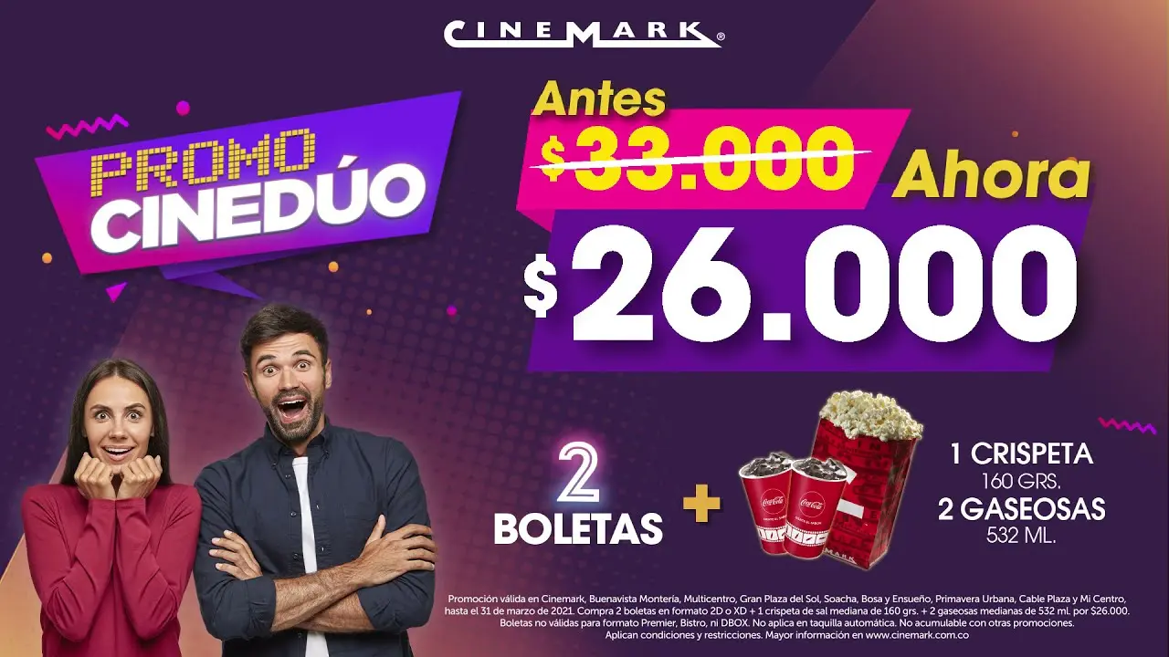 cinemark publicidad - Cuándo es la promoción de Cinemark