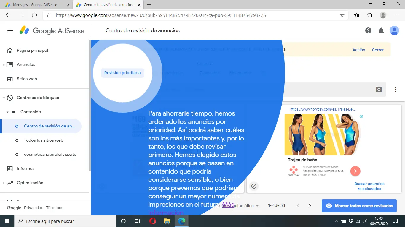 Centro de Revisión de Anuncios AdSense: Guía Completa - Cuánto tiempo se tarda en obtener la aprobación de Google AdSense centro de revisión de anuncios adsense - Cuánto tiempo se tarda en obtener la aprobación de Google AdSense