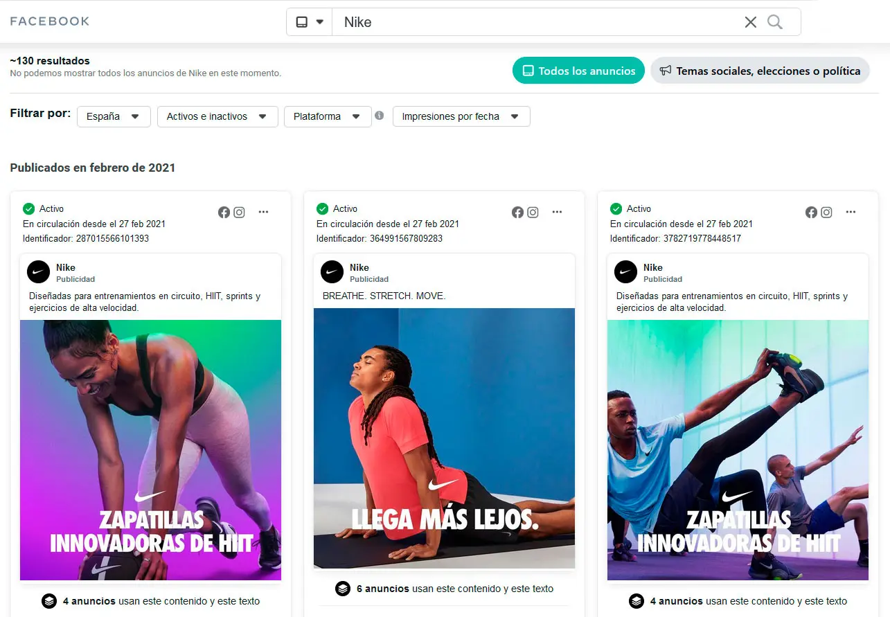 biblioteca de anuncios face - Qué es ads library en Facebook