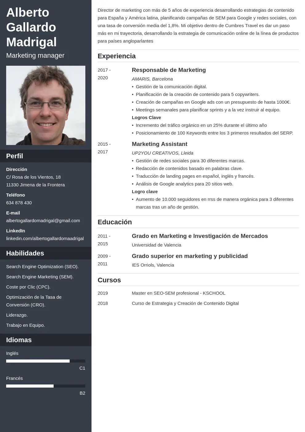 Cómo optimizar tu CV para conseguir un trabajo en marketing - Qué es el marketing de CV colocar en cv marketing - Qué es el marketing de CV