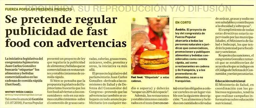 ley sobre anuncios de comidas rapidas - Qué es la publicidad de los alimentos