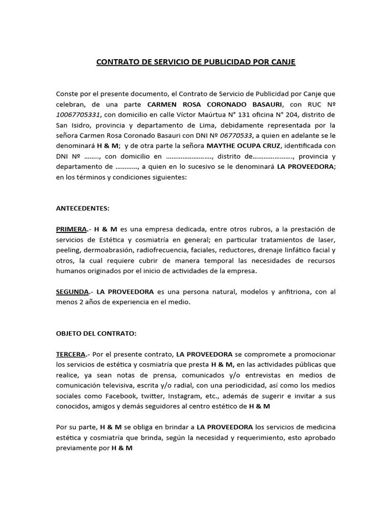 Contrato de Canje por Publicidad: Guía Completa para una Colaboración Exitosa - Qué es la publicidad de un contrato contrato canje por publicidad - Qué es la publicidad de un contrato