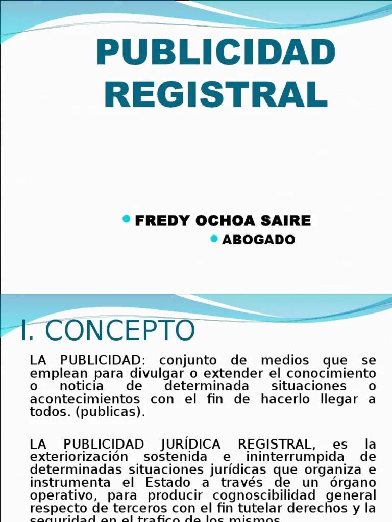 Publicidad Registral: Guía Completa - Qué es la publicidad registral publicidad registral - Qué es la publicidad registral
