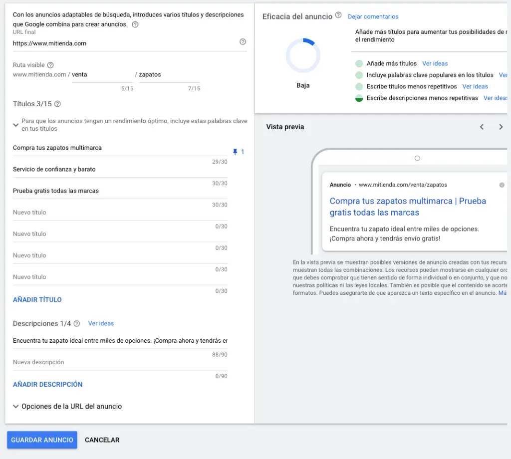 Anuncios Google Ads y rutas: La guía definitiva para optimizar tus campañas - Qué es la ruta 1 y la ruta 2 en Google Ads anuncios google adwords rutas - Qué es la ruta 1 y la ruta 2 en Google Ads