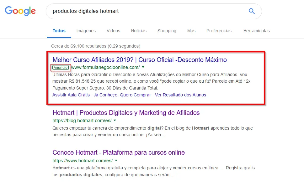 anuncios con url link - Qué es la URL de un anuncio