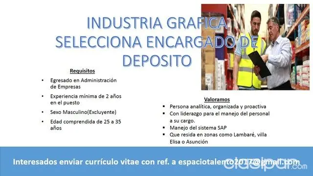 Trabajos en Depósito: Guía Completa para Encontrar el Empleo Ideal - Qué es trabajar en un depósito anuncios trabajo deposito - Qué es trabajar en un depósito