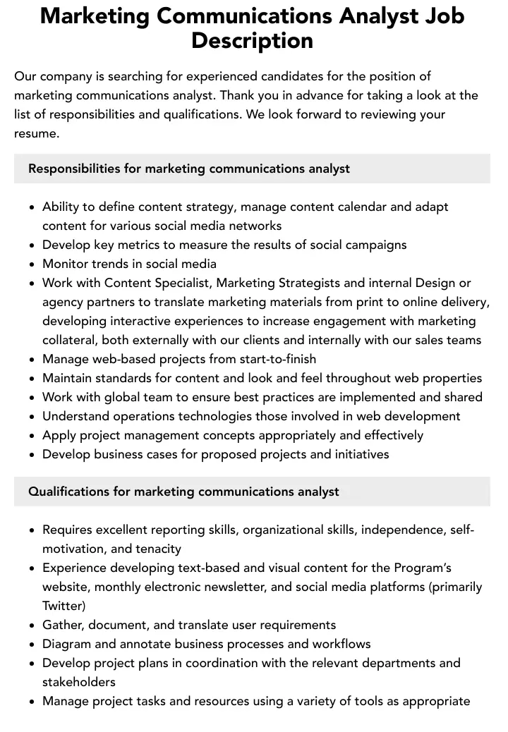 Consultor de Marketing y Comunicaciones: Guía Completa - Qué es un analista de marketing y comunicaciones marketing communications consultant - Qué es un analista de marketing y comunicaciones