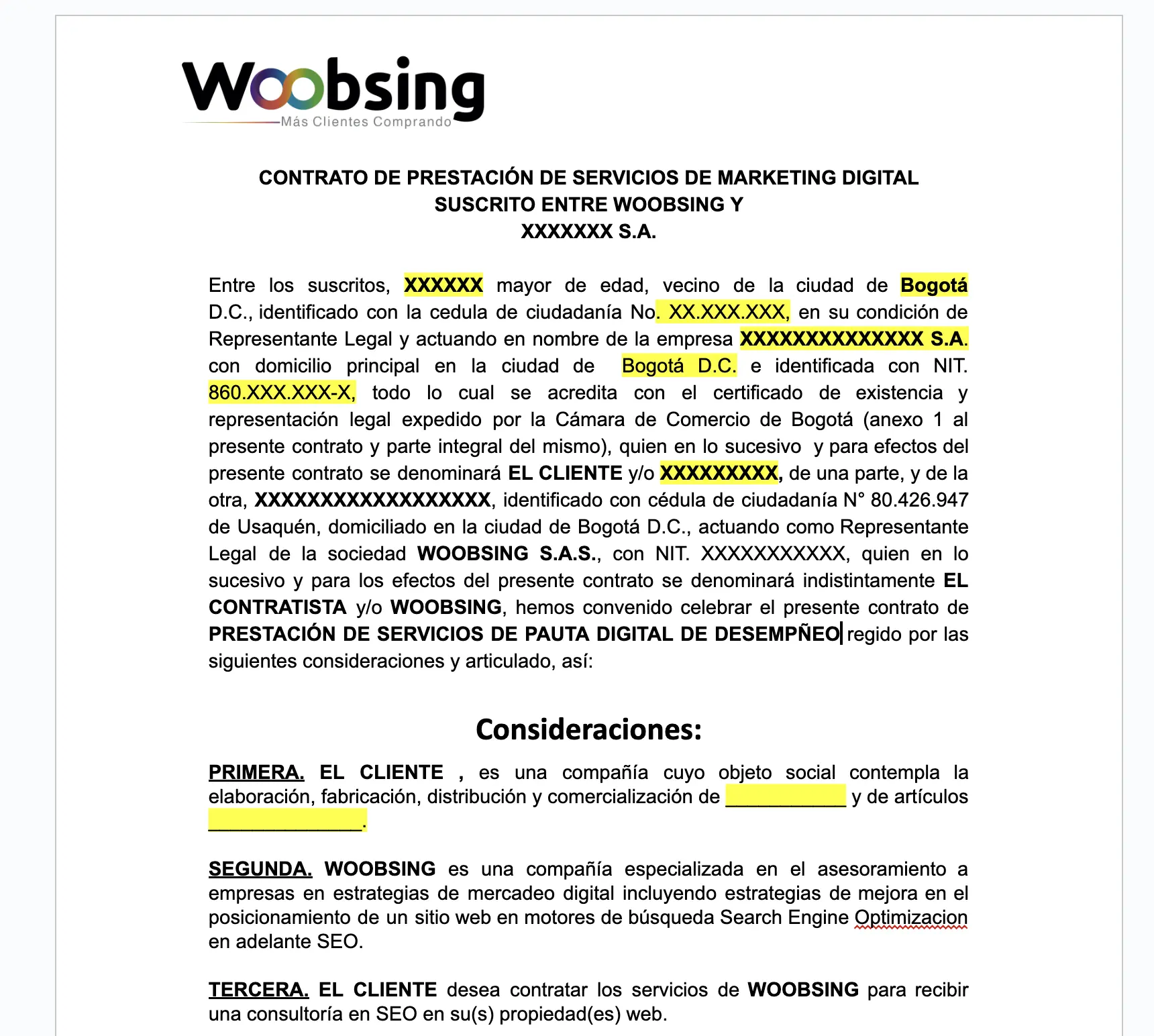 contrato de marketing concepto - Qué es un contrato de mercado