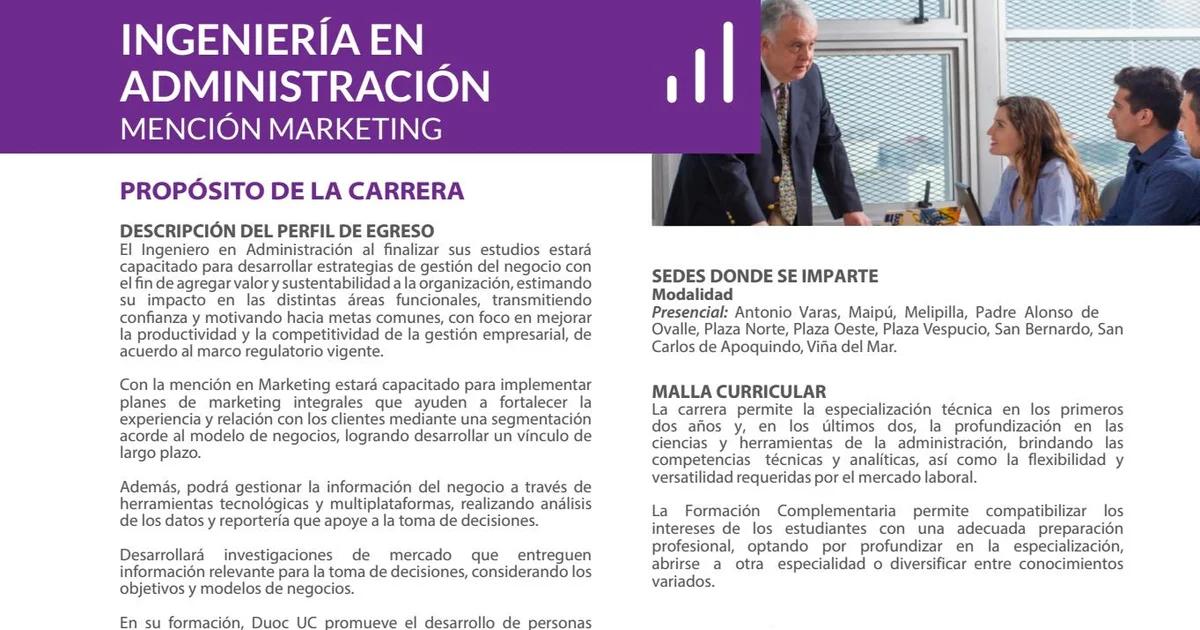 Ingeniería en Administración con mención en Marketing: El profesional del futuro - Qué hace un Ingeniero en Administración mencion Marketing ingenieria en administracion mencion marketing - Qué hace un Ingeniero en Administración mencion Marketing