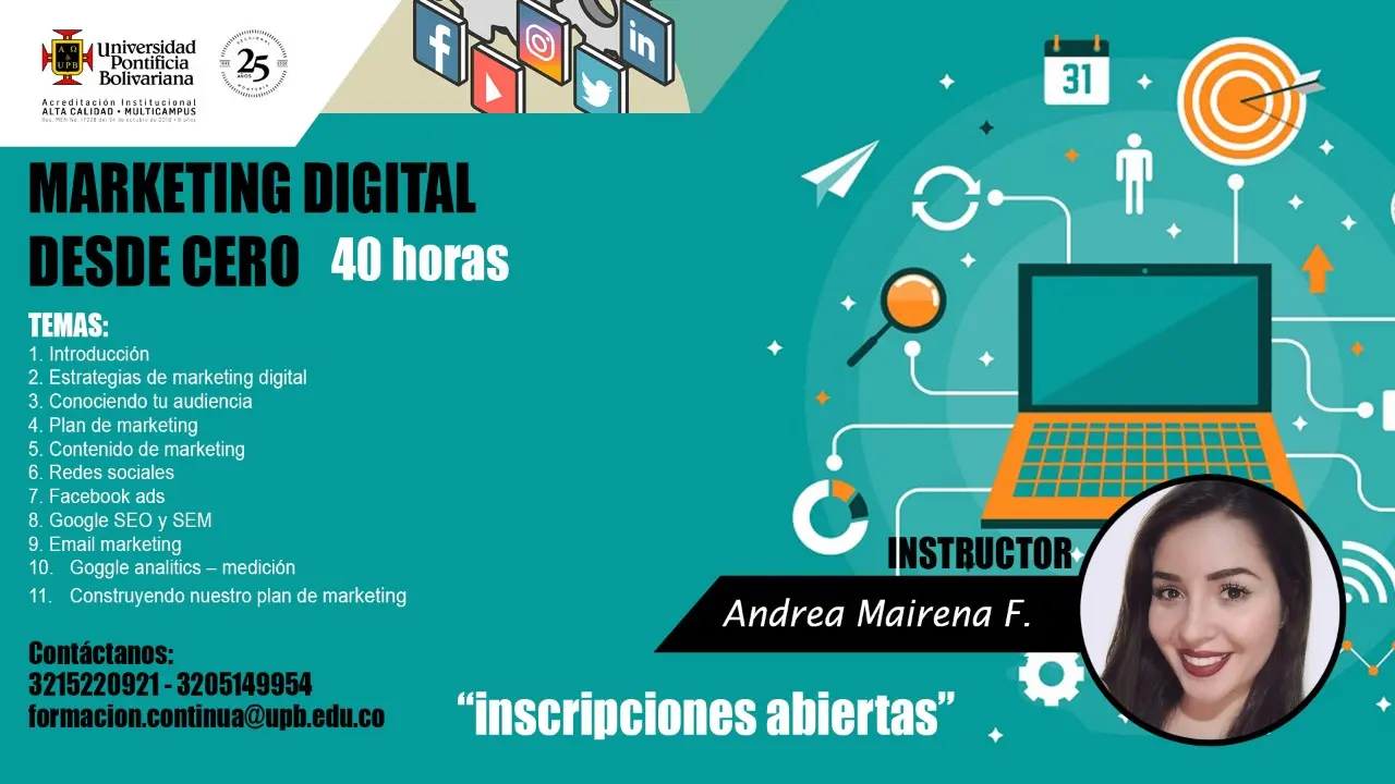 contenido de curso de marketing digital - Qué materias se llevan en marketing digital