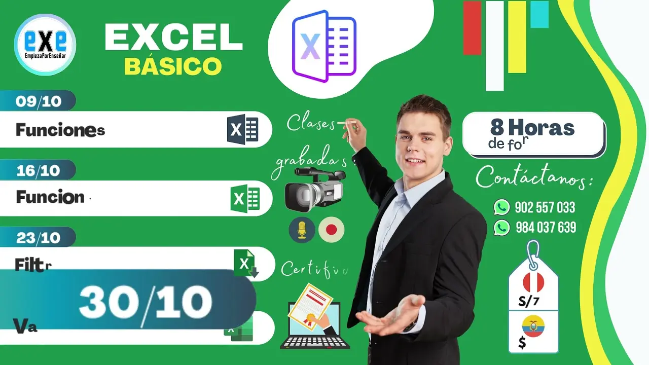 Aprende Excel: Guía completa de cursos y precios - Qué ofrece un curso de Excel anuncios de cursos de excel - Qué ofrece un curso de Excel