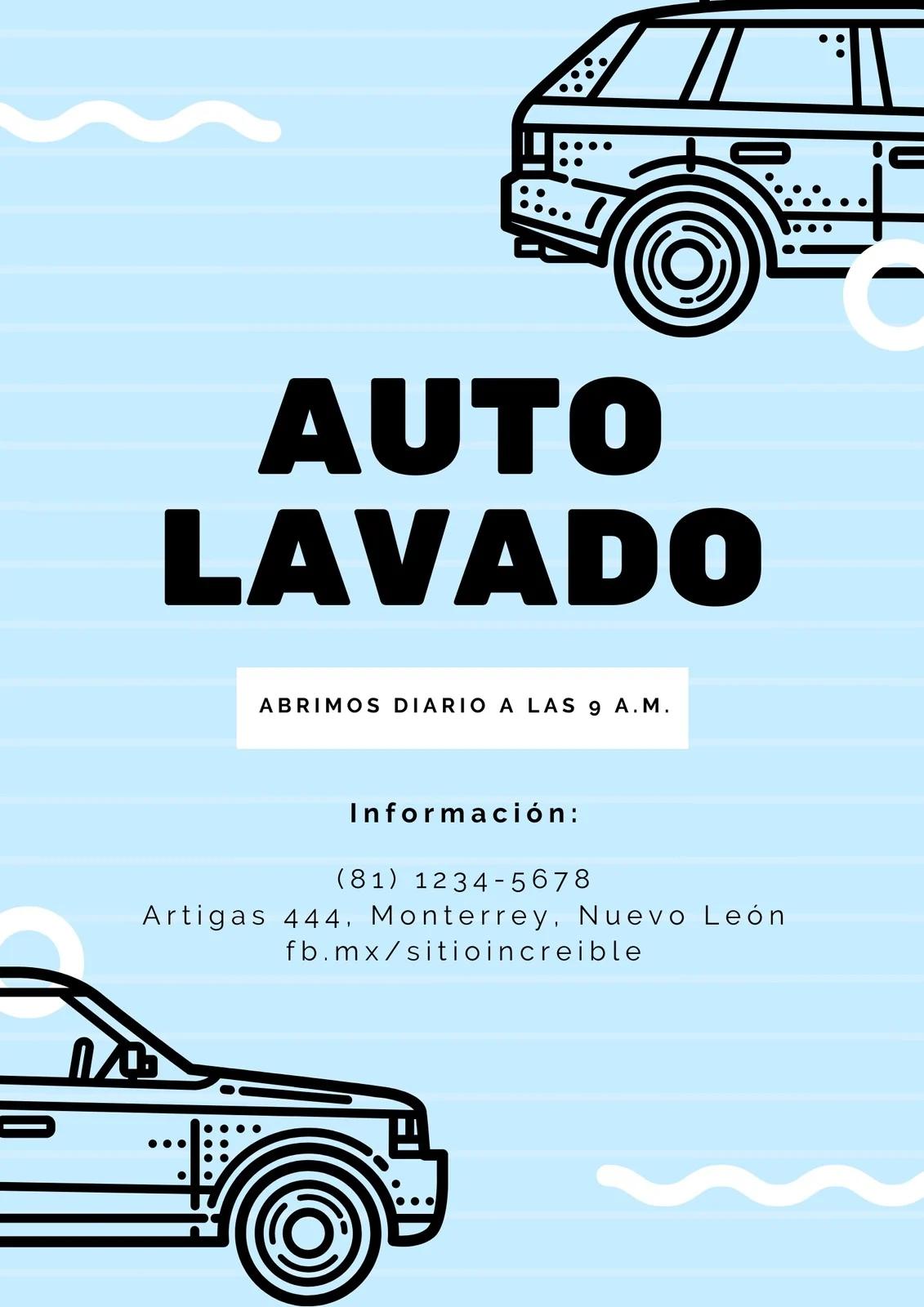 publicidad de lavaderos de autos - Qué ofrece un lavado de autos