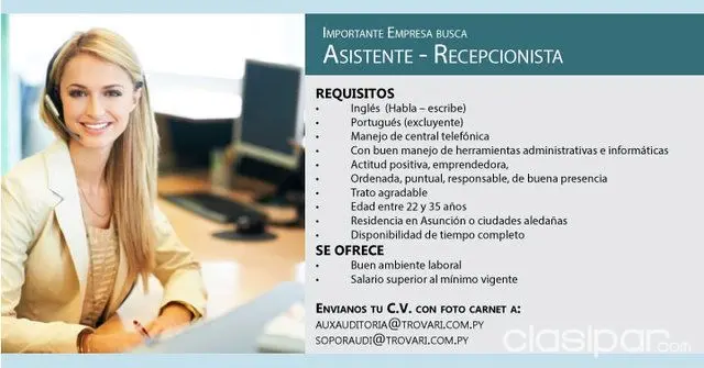 Anuncios de búsqueda de recepcionista: La guía definitiva para candidatos y empresas - Qué poner en un CV de recepcionista anuncios de busqueda de recepcionista - Qué poner en un CV de recepcionista