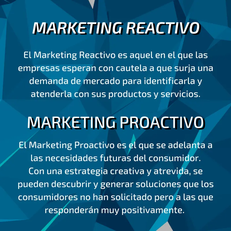 marketing reactivo - Qué quieres decir con marketing reactivo