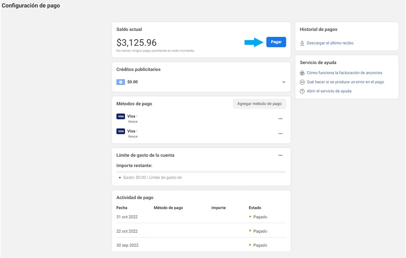 Configuración de Pago en el Administrador de Anuncios de Facebook: Guía Completa - Qué significa establecer como método de pago predeterminado configuración de pago en el administrador de anuncios - Qué significa establecer como método de pago predeterminado