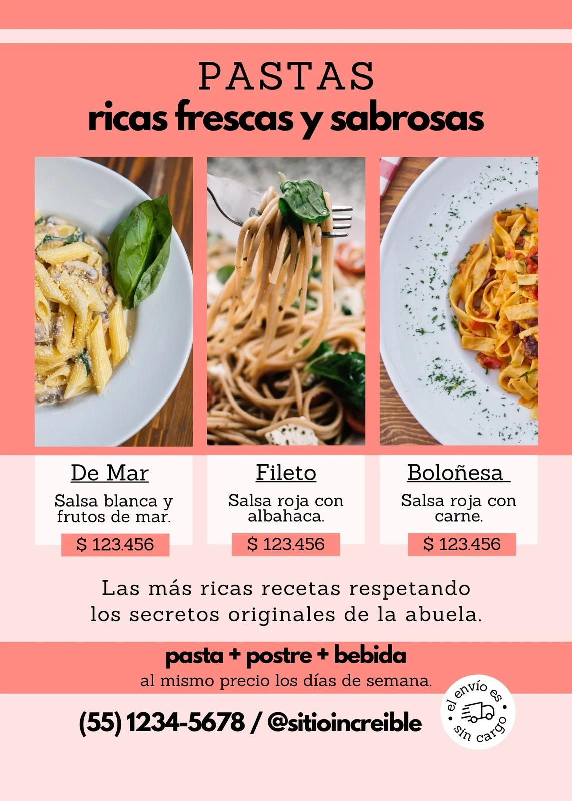 publicidad de pastas caseras - Qué son las pastas simples
