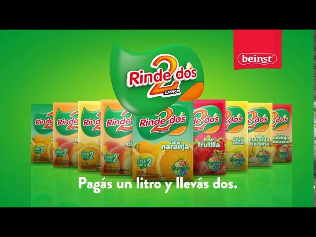 publicidad rinde dos - Quién fabrica el jugo Rinde 2