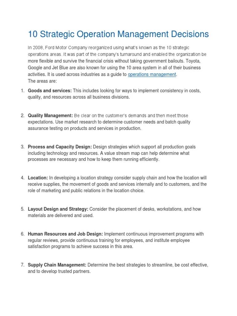 Cinco Decisiones Estratégicas para el Éxito Empresarial - What are the 10 strategic decisions strategic marketing decisions - What are the 10 strategic decisions