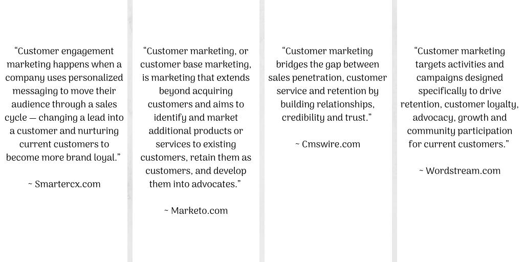 customer marketing definition - What is the definition of consumer marketing