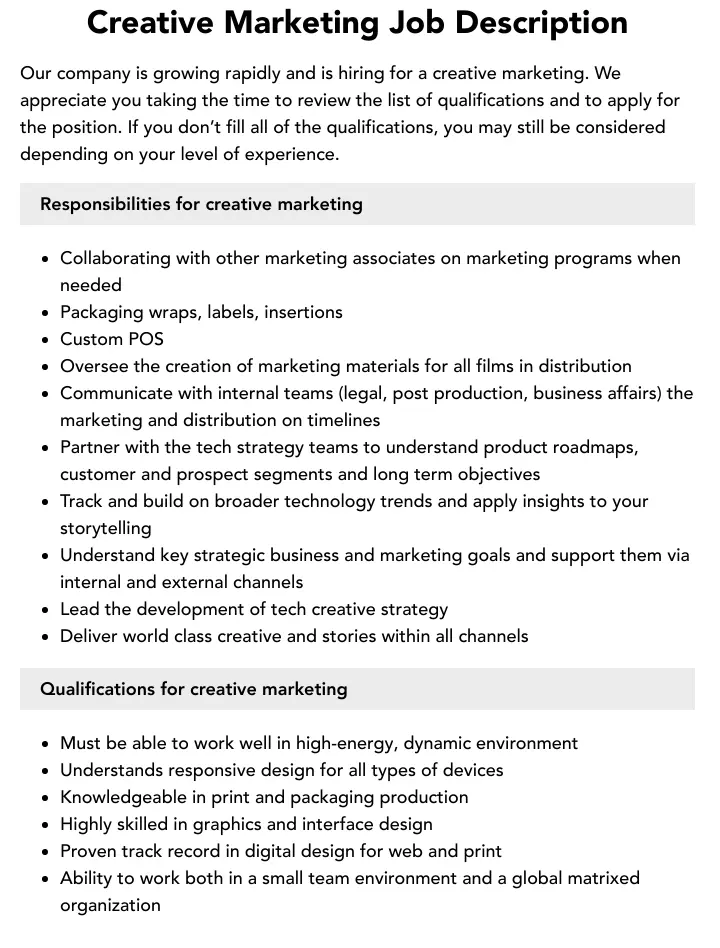 Trabajos creativos en marketing: Guía completa - What is the job description marketing creative creative marketing jobs - What is the job description marketing creative